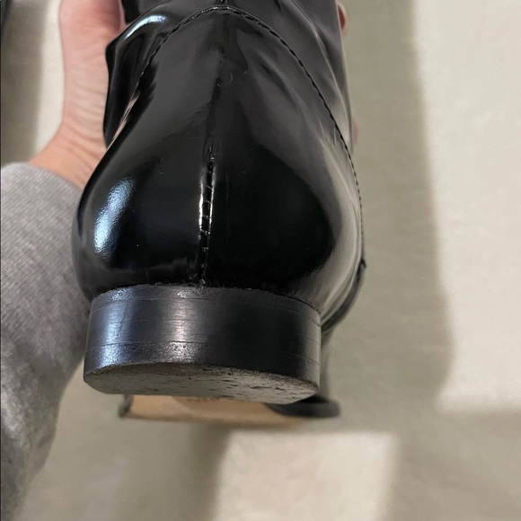 Alberta Ferrttetti Black Patent Leather Boots - Picture 14 of 16